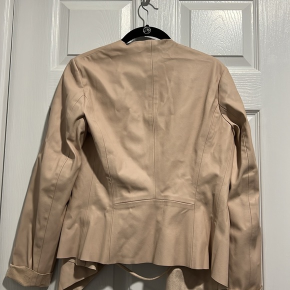 Light pink Zara faux leather jacket - Picture 3 of 4